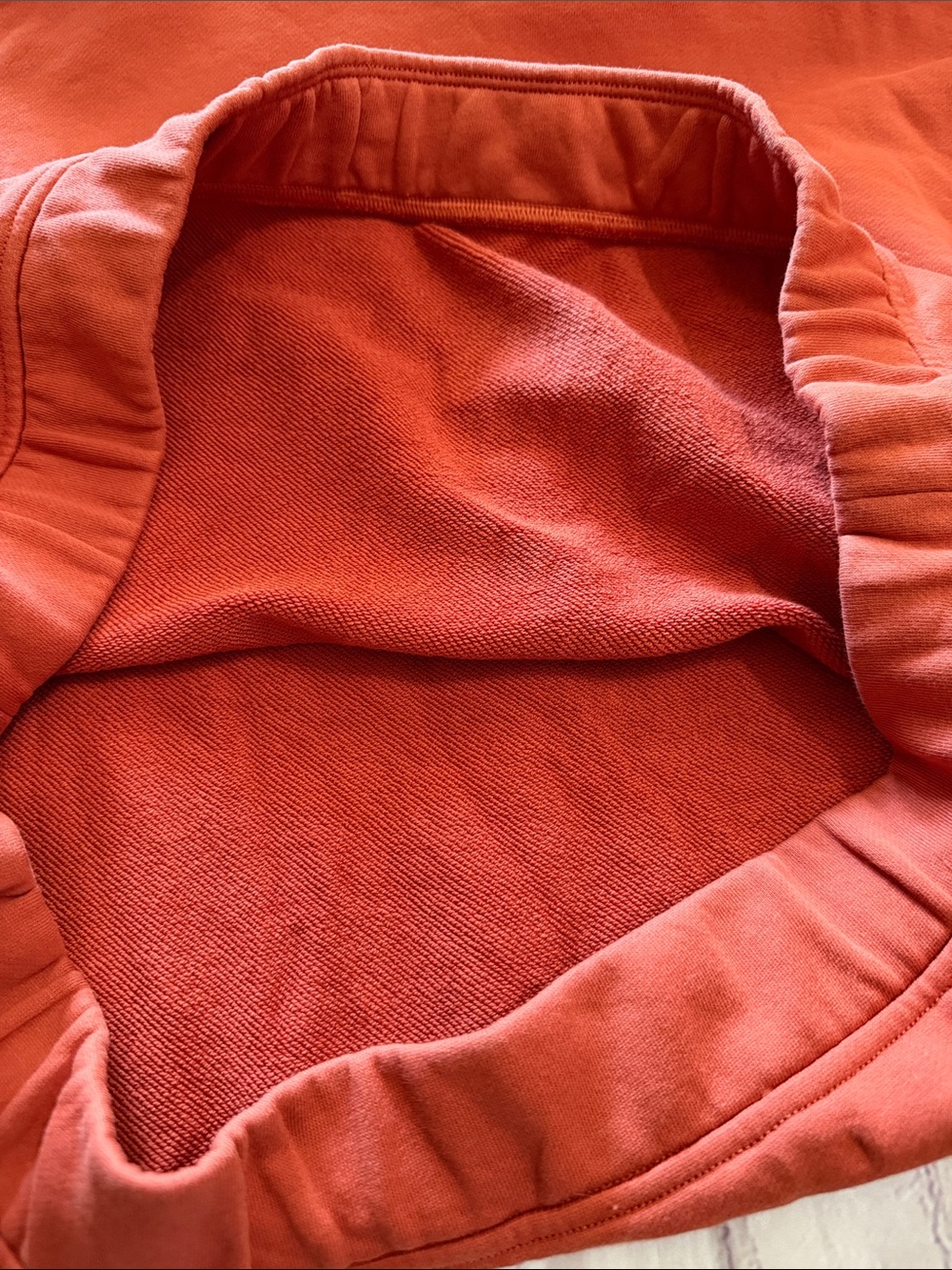 Lululemon Relaxed Cropped Hoodie Canyon Orange French Terry Medium - Picture 9 of 11